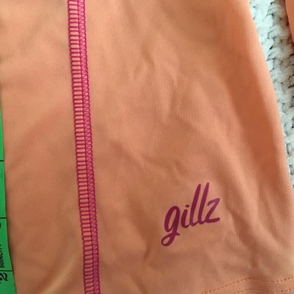 GILLZ UV LONG SLEEVE PEACH  HOOD PERFORMANCE SHIRT, PEACH SIZE LARGE - Picture 3 of 5